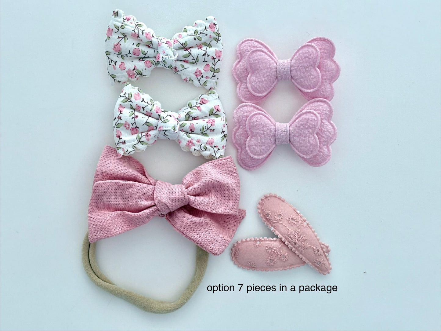 38 Pcs Large Hair Accessories Gift Set — Dusty Pink & Floral Collection