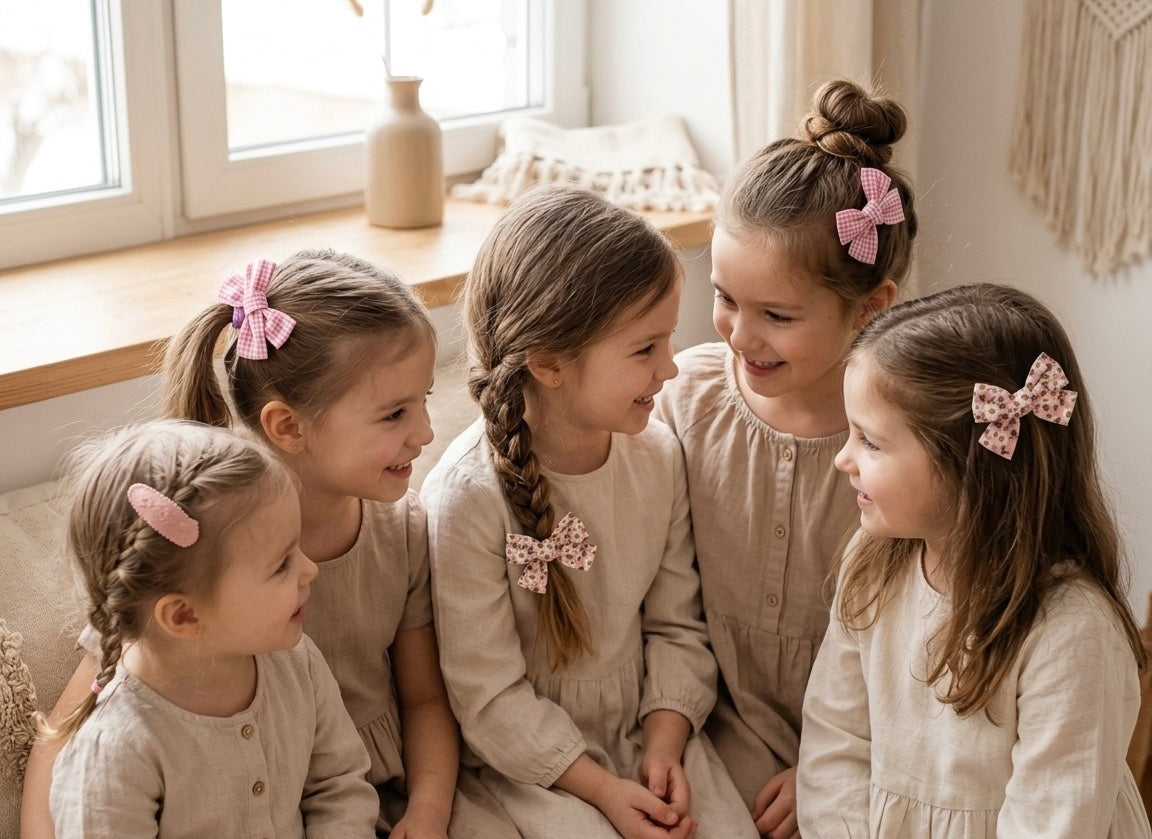 38 Pcs Large Hair Accessories Gift Set — Dusty Pink & Floral Collection
