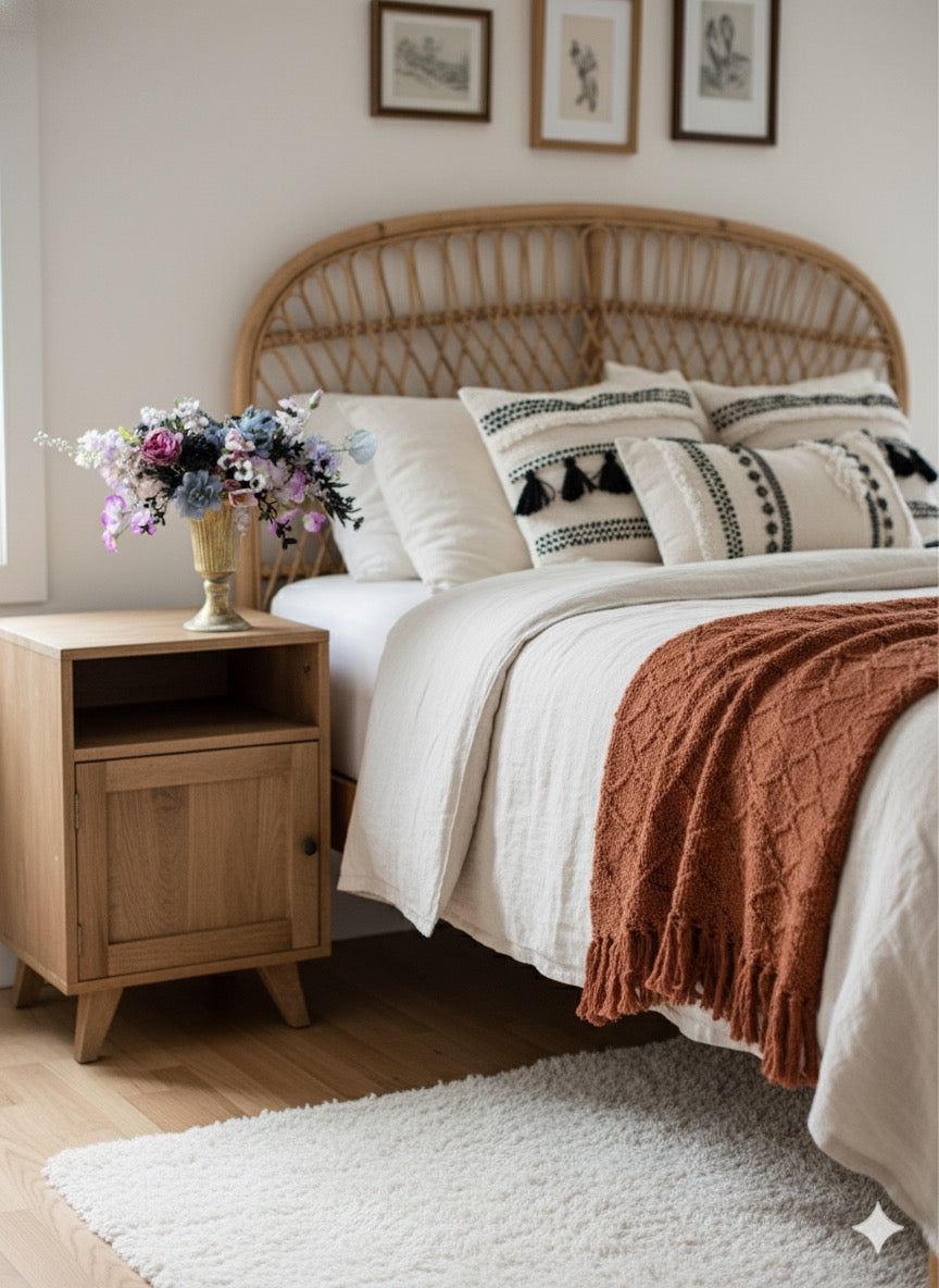 Elegant Faux Flower Arrangement in Gold Vase – Luxury Centerpiece with Purple, Blue, and Pink Blooms for Home or Wedding Décor